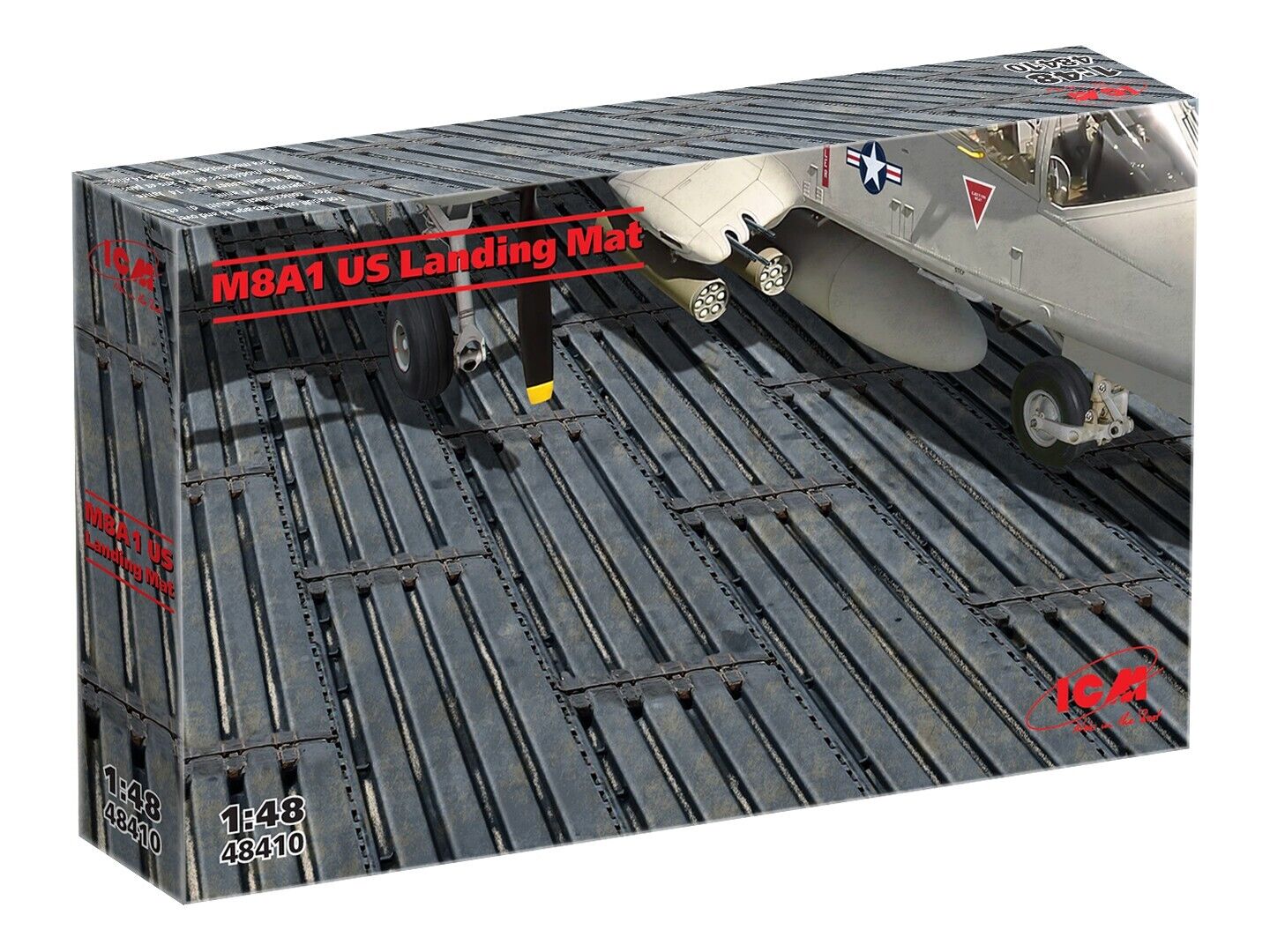 ICM 1/48 M8A1 US Landing Mat (153x245 mm) Plastic Model Kit