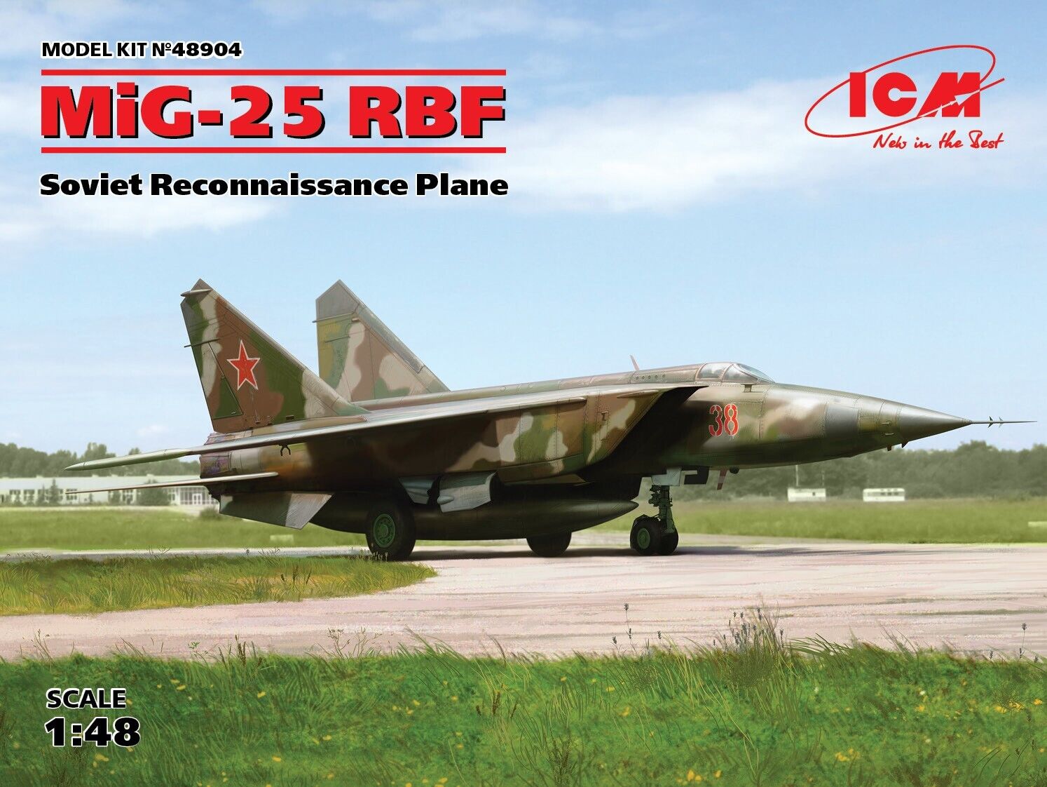 ICM 1/48 MiG-25 RBF Soviet Reconnaissance Plane Plastic Model Kit