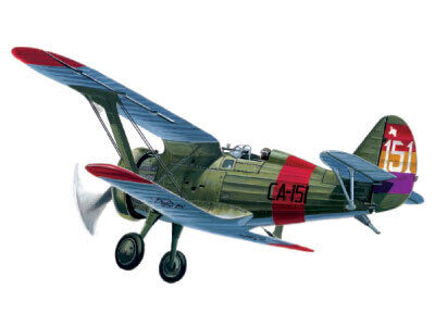 ICM 1/72 I-15 "Chato" Spanish Air Force Biplane Fighter Plastic Model Kit