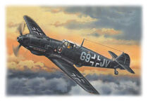 ICM 1/72 Messerschmitt Bf 109E-4 WWII German Night Fighter Plastic Model Kit