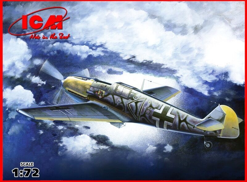 ICM 1/72 Messerschmitt Bf 109E-7/B WWII German Fighter-Bomber Plastic Model Kit