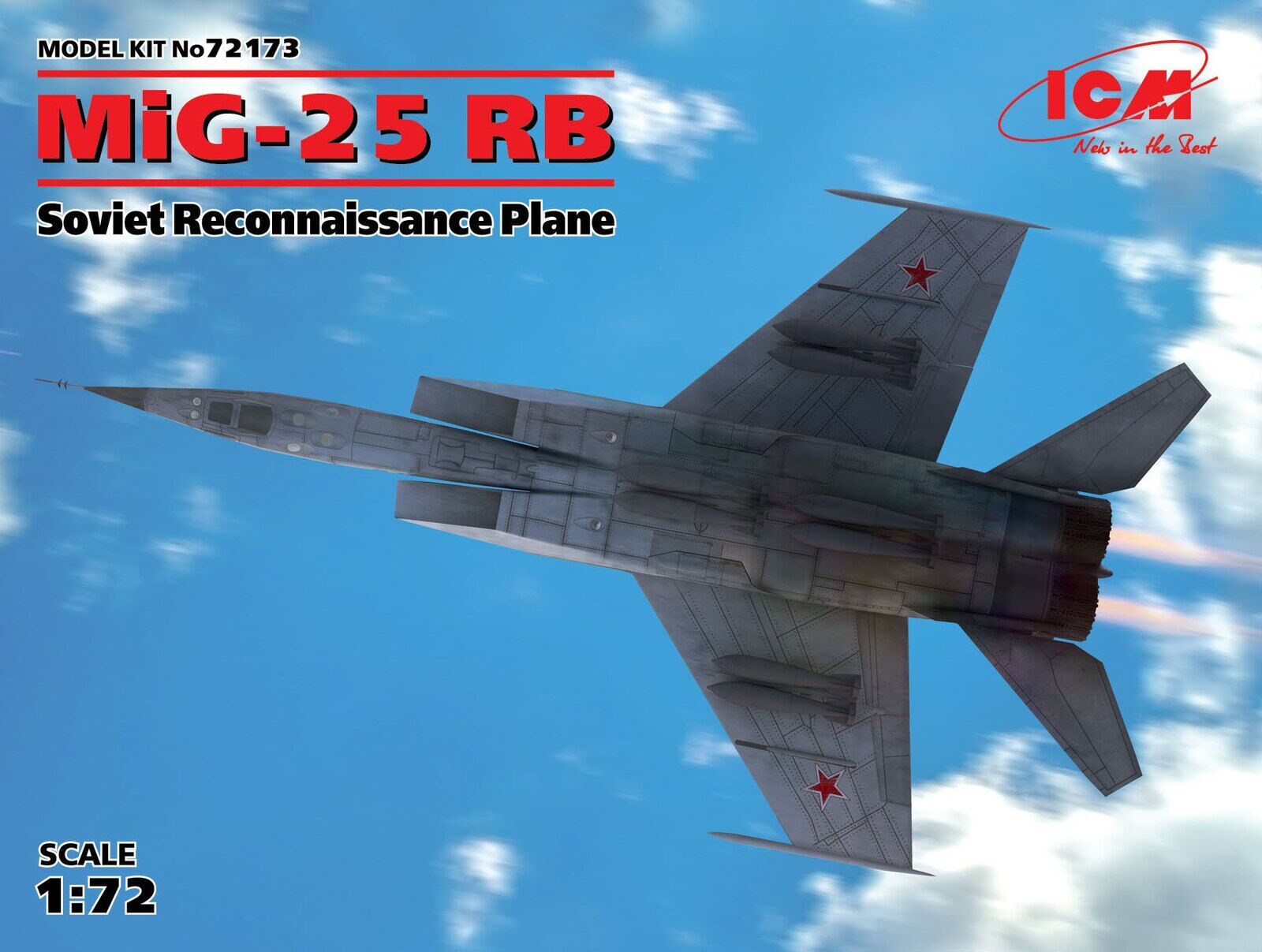 ICM 1/72 MiG-25 RB Soviet Reconnaissance Plane Plastic Model Kit