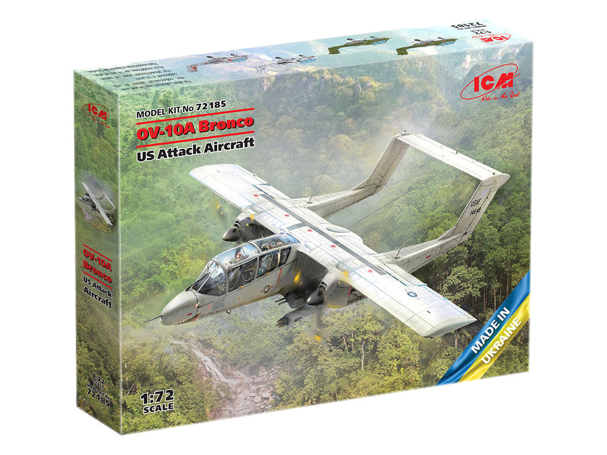 ICM 1/72 OV-10? Bronco US Attack Aircraft Plastic Model Kit ICM72185