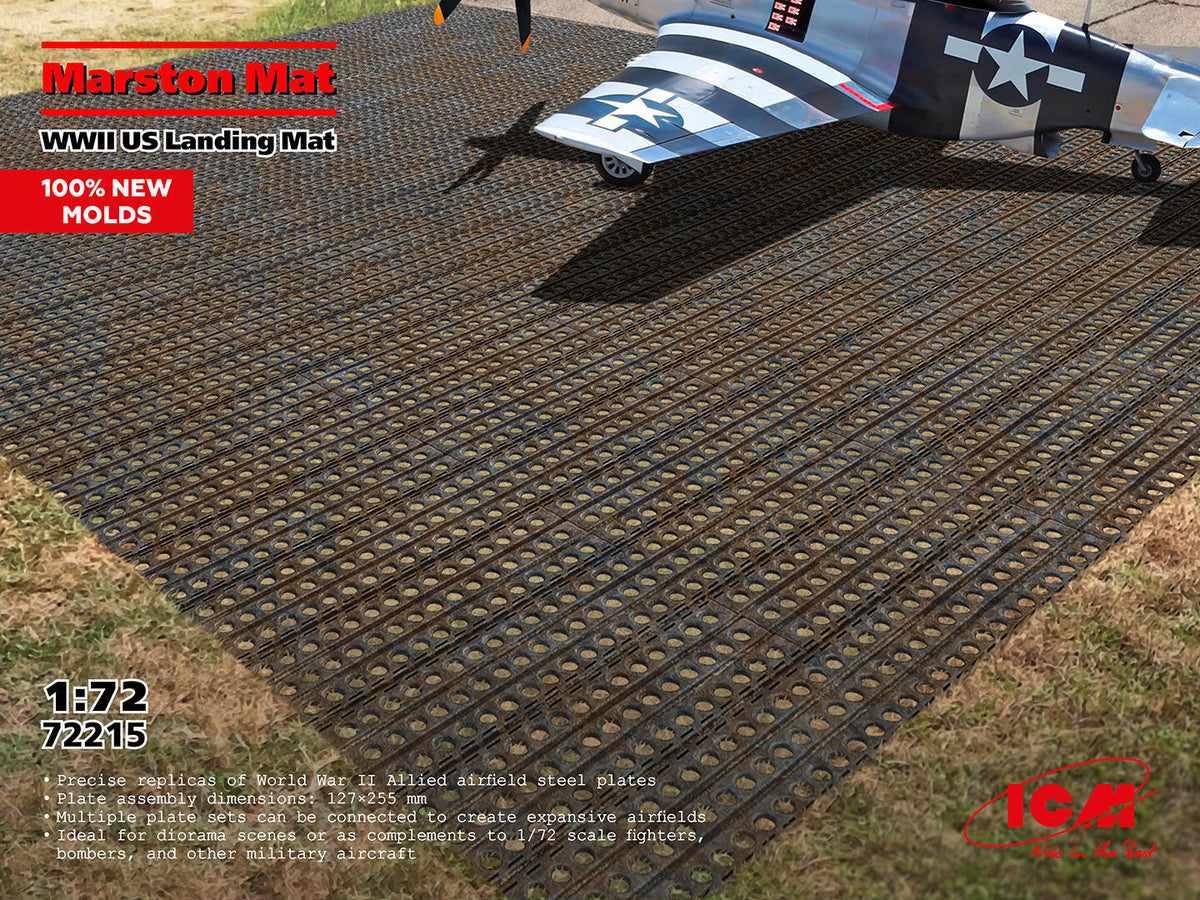 ICM 1/72 Marston Mat US Landing Mat WWII Plastic Model Kit ICM72215