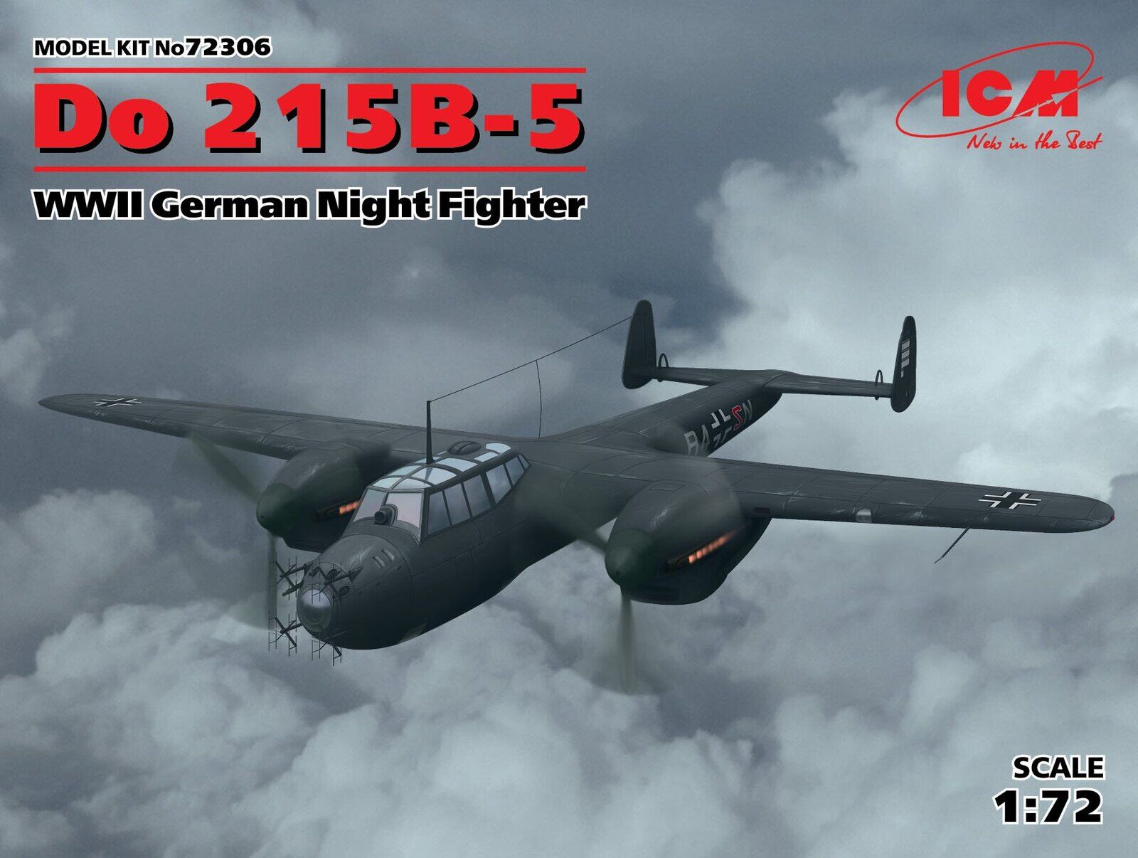ICM 1/72 Do 215B-5 WWII German Night Fighter Plastic Model Kit