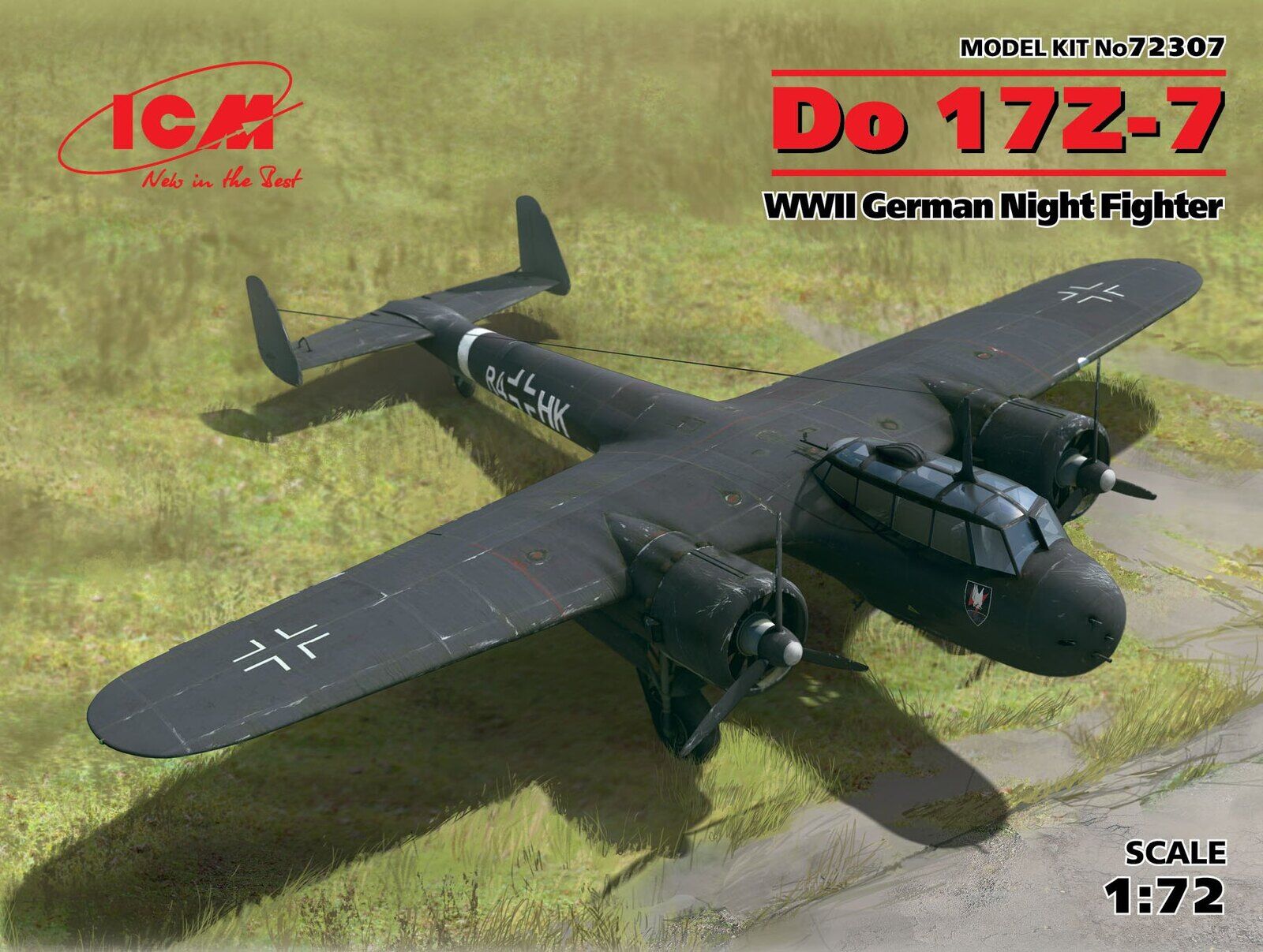 ICM 1/72 Do 17Z-7 WWII German Night Fighter Plastic Model Kit