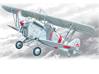 ICM 1/72 Ki-10-II Japan Army Biplane Fighter Plastic Model Kit