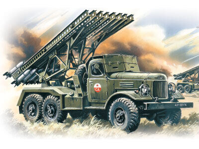 ICM 1/72 BM-13-16 Katiusha€ Mult. Launch Rocket System on ZiL-157 base Plastic Model Kit