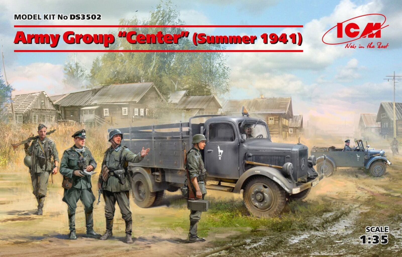 ICM 1/35 Army Group "Center" (Summer 1941) Plastic Model Kit Diorama Set