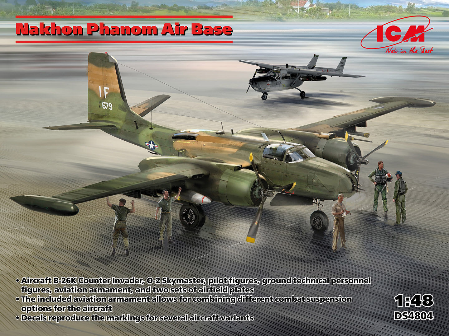 ICM 1/48 Nakhon Phanom Air Base Plastic Model Kit Diorama Set