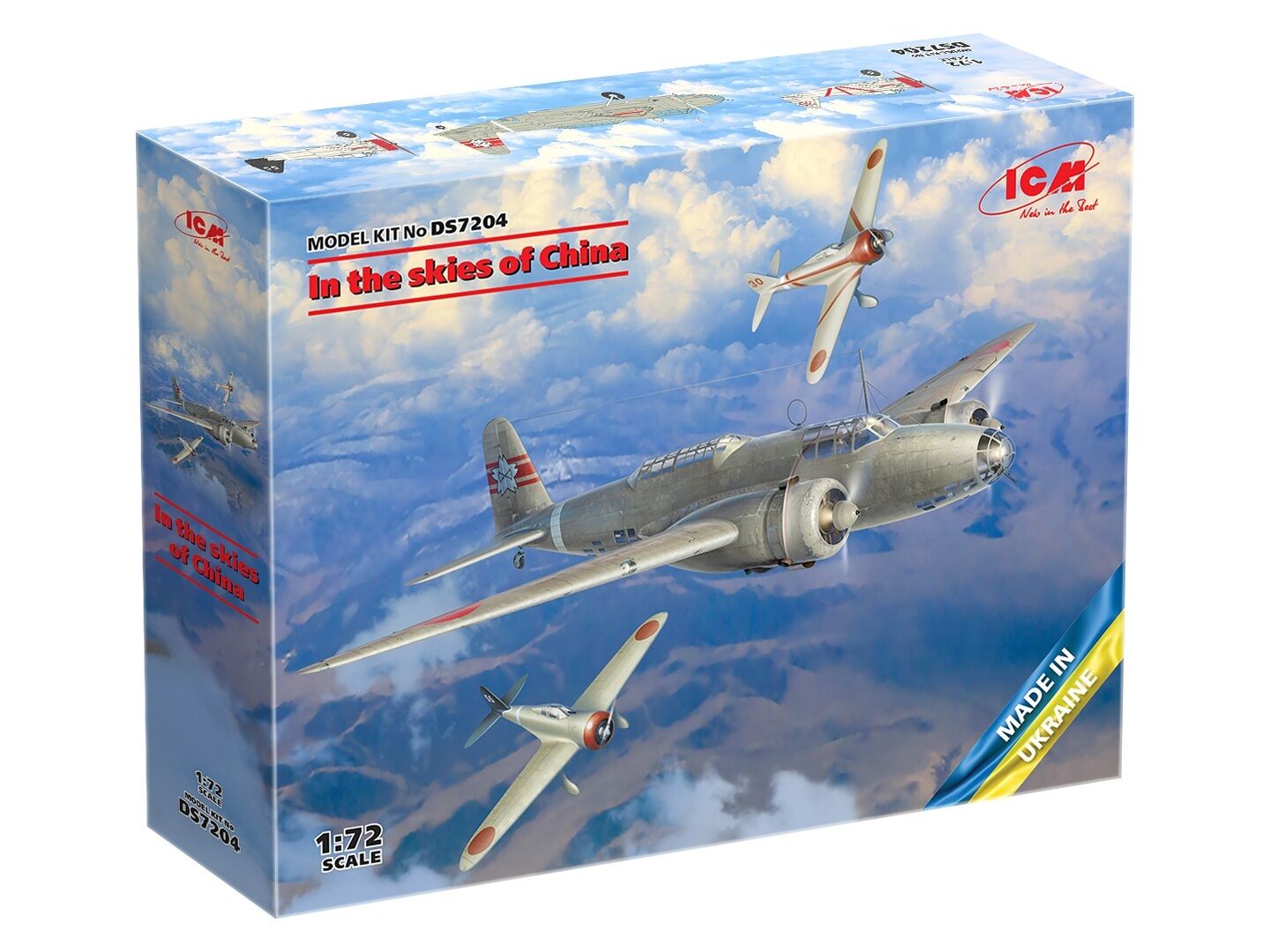ICM 1/72 In the skies of China Plastic Model Kit Diorama Set