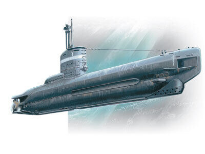 ICM 1/144 U-Boat Type XXIII WWII German Submarine Plastic Model Kit ICMS004