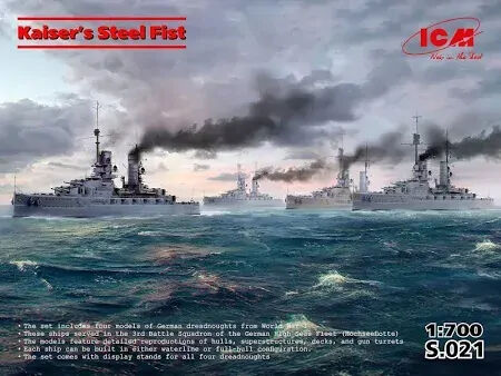 ICM 1/700 Kaiser's Steel Fist Plastic Model Kit