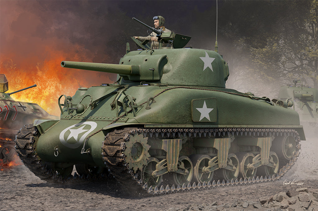 I Love Kit 1/16 M4A1Medium Tank - Late Plastic Model Kit