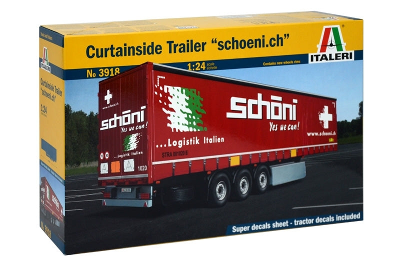 3918S ITALERI CURTAINSIDE TRAILER "SCHOENI.CH"