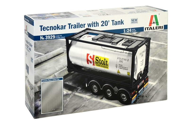 ITALERI TECNOKAR 20FT TANK TRAILER - NEW 1:24
