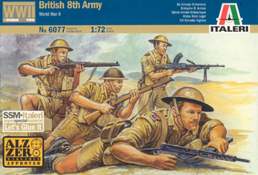 6077S ITALERI WWII - BRITISH 8TH ARMY 1:72