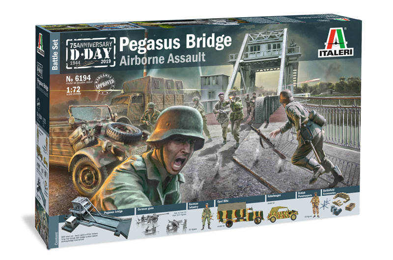 6194S ITALERI PEGASUS BRIDGE D-DAY 75TH ANNIV. BATTLE SET 1:72