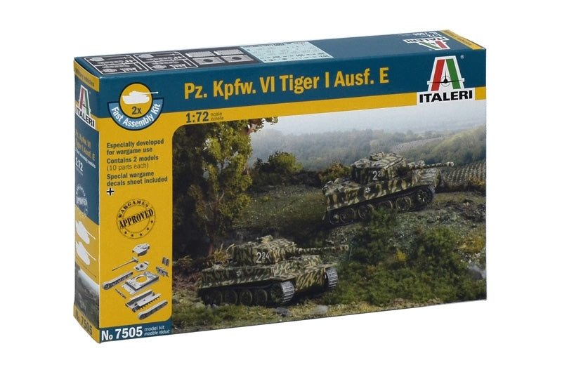 7505S ITALERI PZ.KPFW.VI TIGER I AUST.E (2 FAST ASSEMBLY MODELS)