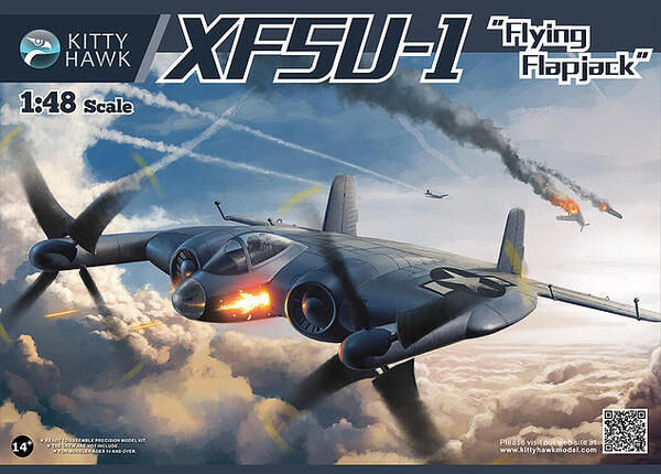 Kitty Hawk 1/48 XF5U-1 "Flying Pancakes" Plastic Model Kit KH80135