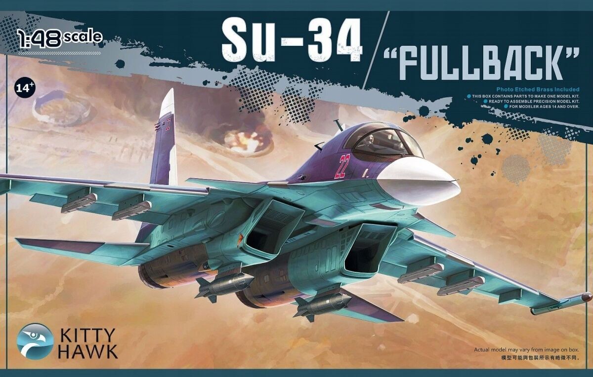 Kitty Hawk 1/48 Su-34 Plastic Model Kit