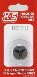 K&S 416 1-72 THREADING DIE (1 PIECE) K&S METALS
