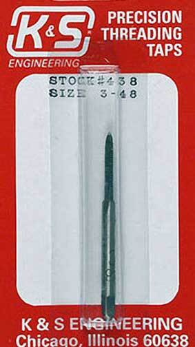 K&S 438 3-48 TAP (1PIECE) K&S METALS