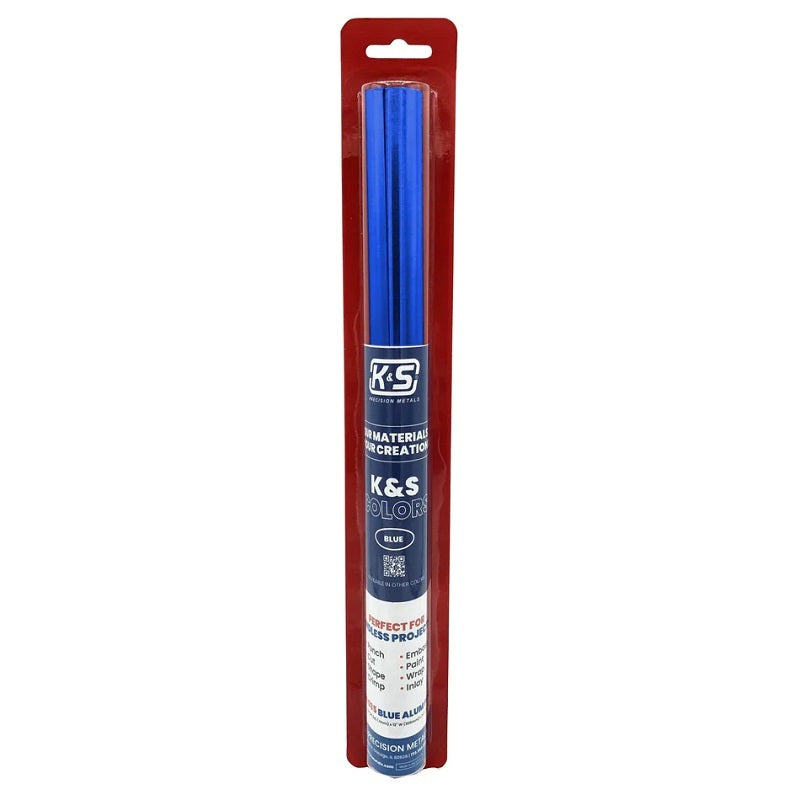 K&S 6035 Blue Aluminum Foil .004" Thick (36 Ga) x 12" Wide x 24" Long (1 Roll) K&S METALS