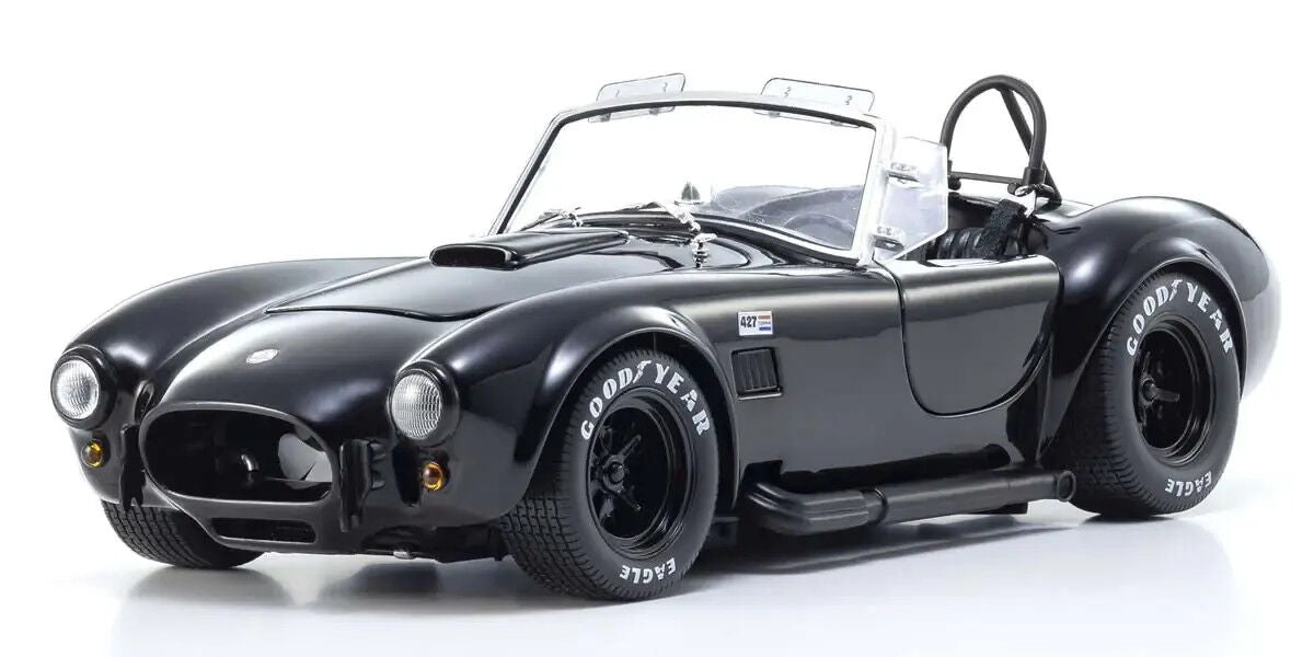 Kyosho 1/18 Shelby Cobra 427 S/C Black Diecast Model Car KSD08047BK