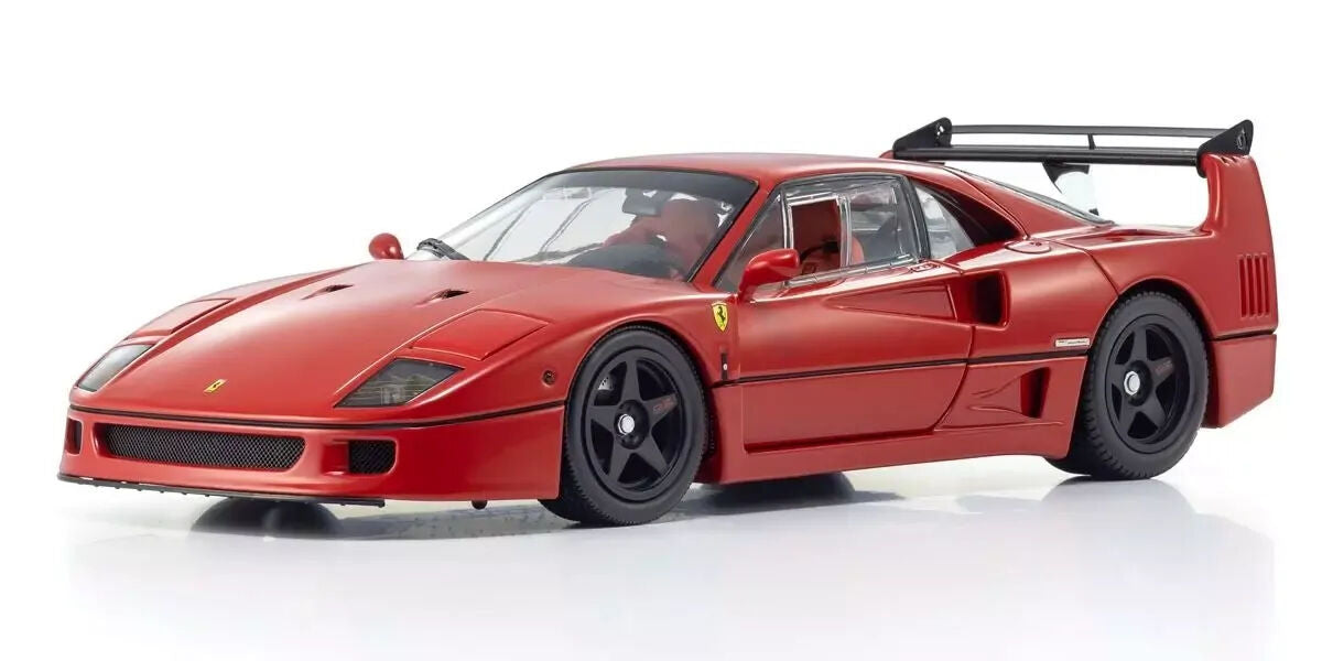 Kyosho Original 1/18 Ferrari F40 Lightweight LM Wing (Red) Diecast Model Car KSD08416RLM