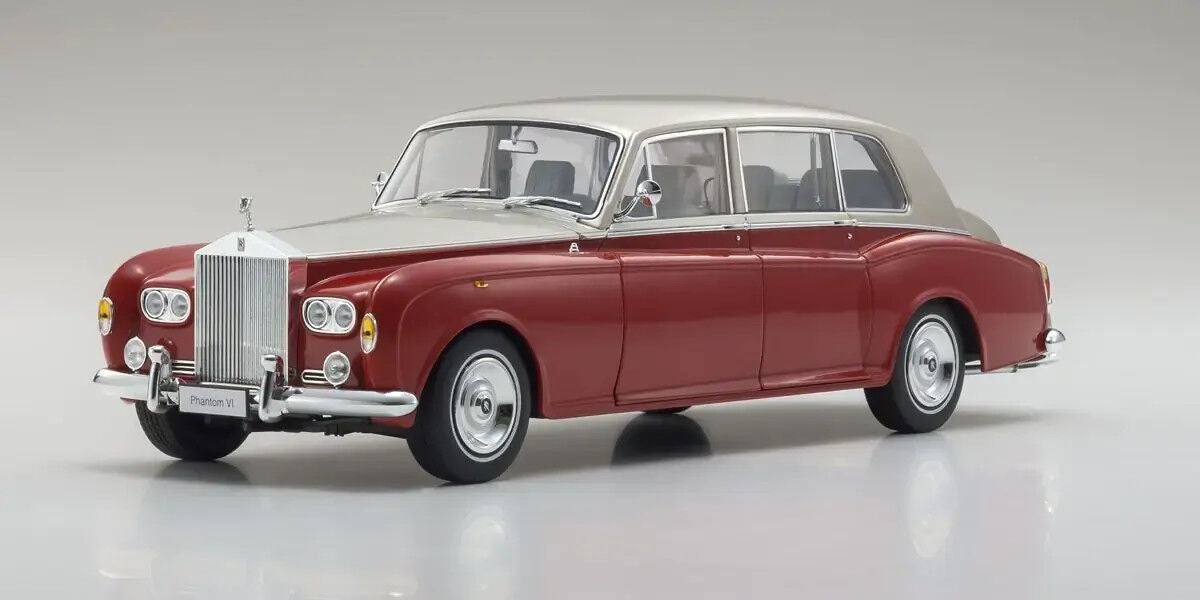 Kyosho 1/18 Rolls-Royce Phantom VI (Red / light beige) Diecast Model Car