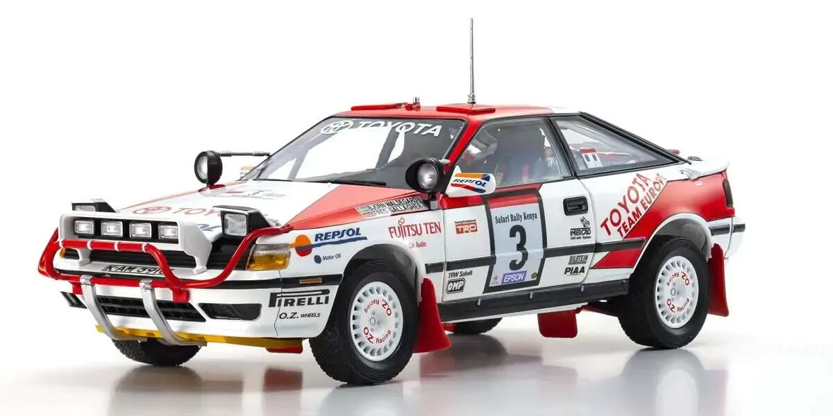 Kyosho 1/18 Toyota CELICA GT-FOUR 1990 Safari Nr. 3 Diecast Model Car KSD08961A