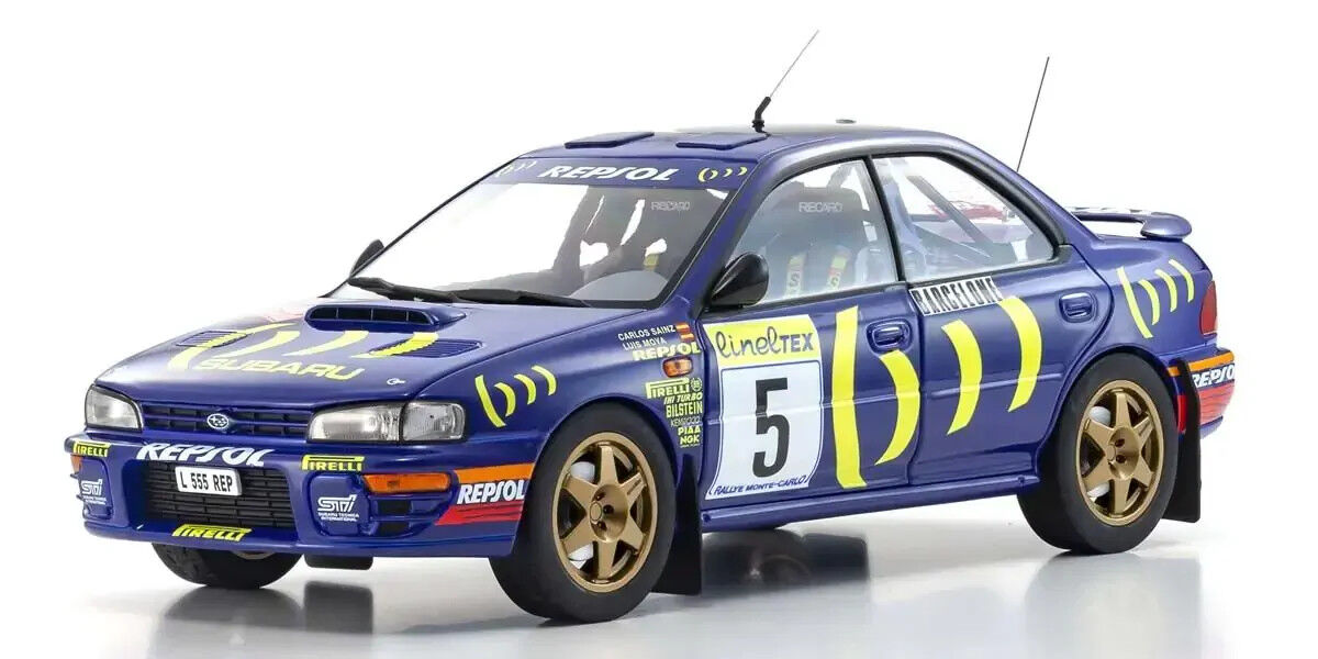 Kyosho 1/18 Subaru Impreza 1995 Monte-Carlo Nr. 5 Diecast Model Car KSD08962B
