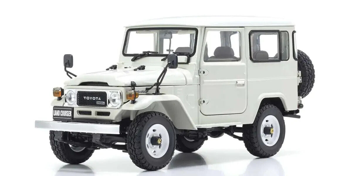 Kyosho 1/18 Toyota Land Cruiser 40 Van White Diecast Model Car