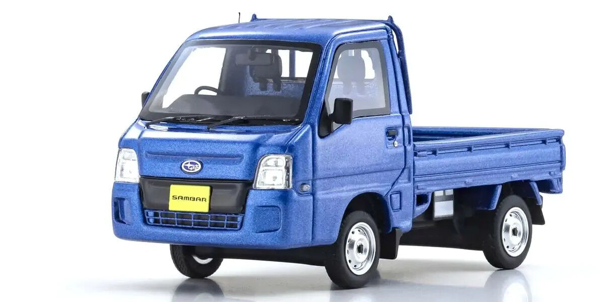Kyosho 1/43 Subaru Sambar Truck (Blue) Resin Model Car KSR43107BL