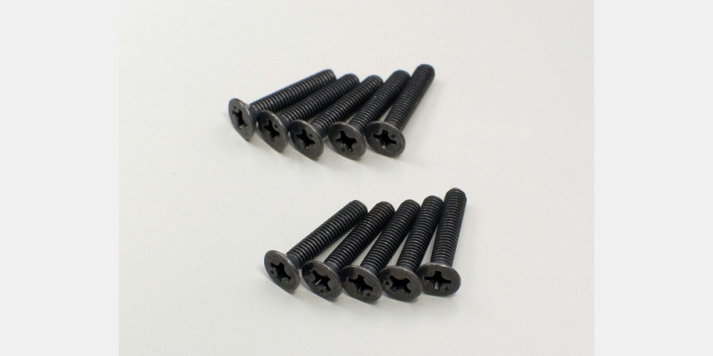 KYO-1-S33016 Kyosho Flat Head Screw(M3x16/10pcs) Kyosho