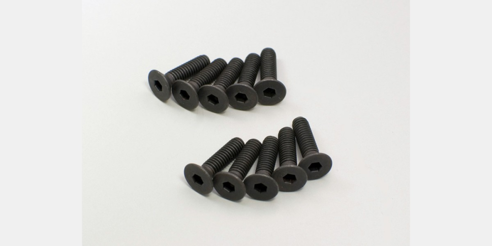 KYO-1-S34015H Kyosho Flat Head Screw(Hex/M4x15/10pcs) Kyosho