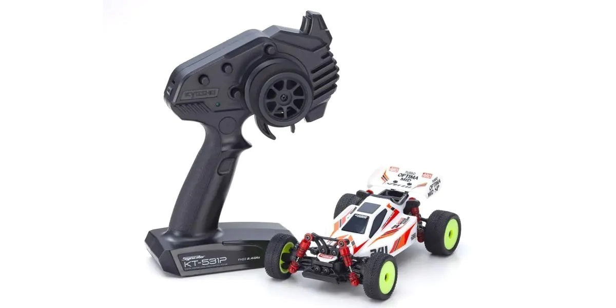 KYO-32095W Kyosho Mini-Z Turbo Optima Mid Special White MB010 Readyset Kyosho