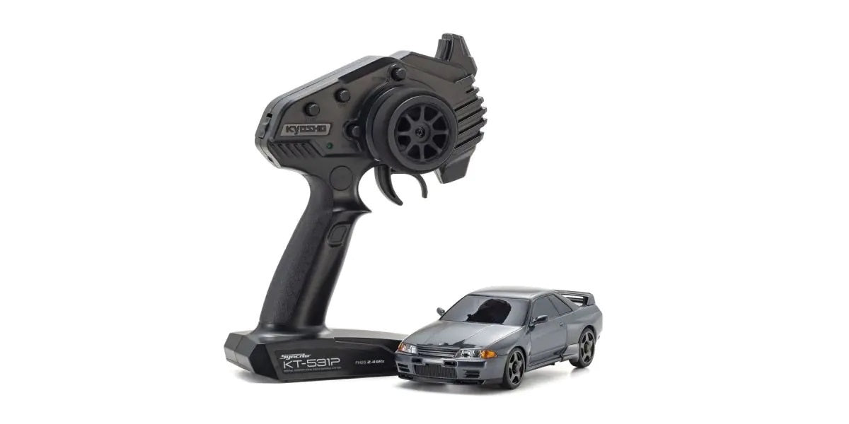 KYO-32639GM Kyosho Mini-Z Nissan Skyline GT-R Nismo (R32) Gunmetal AWD MA-020 Readyset Kyosho