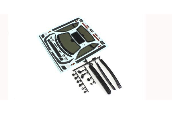 KYO-FAB451-01 Kyosho Decal & Body Parts Set (DODGE CHALLENGE Kyosho