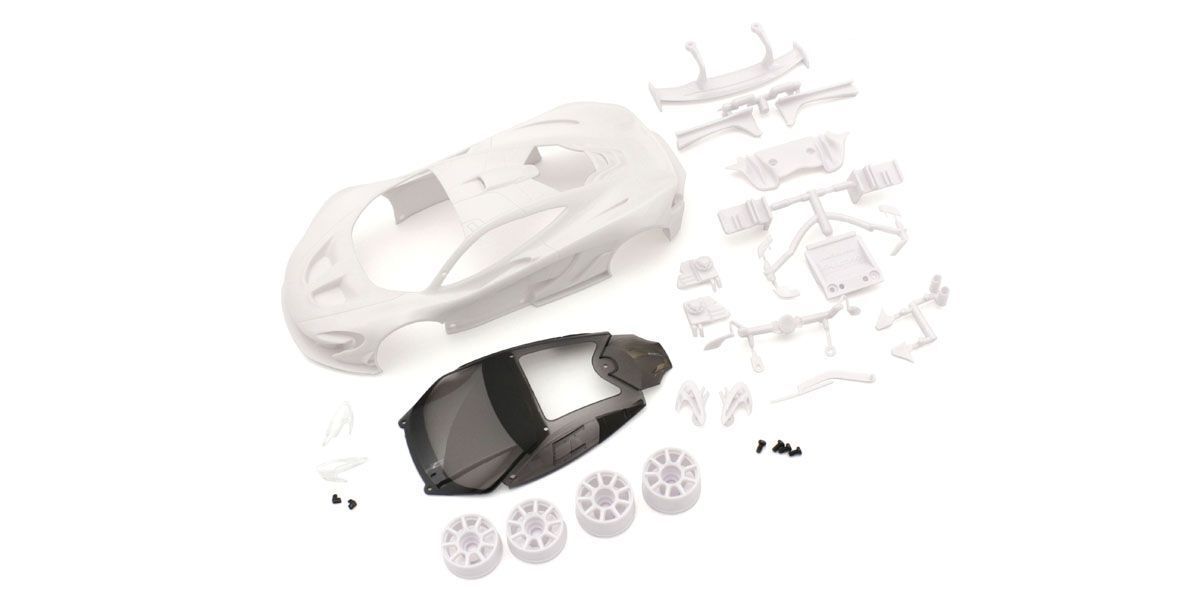 KYO-MZN190 Kyosho McLaren P1 GTR White body set(w/Wheel) Kyosho