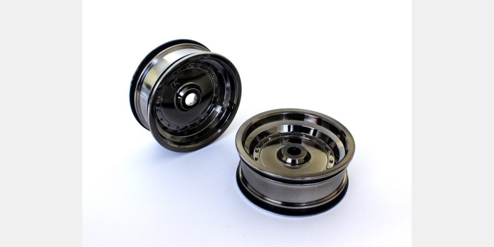 KYO-SXH001BC Kyosho F-Wheel(Black Chrome/2pcs/Scorpion XXL) Kyosho