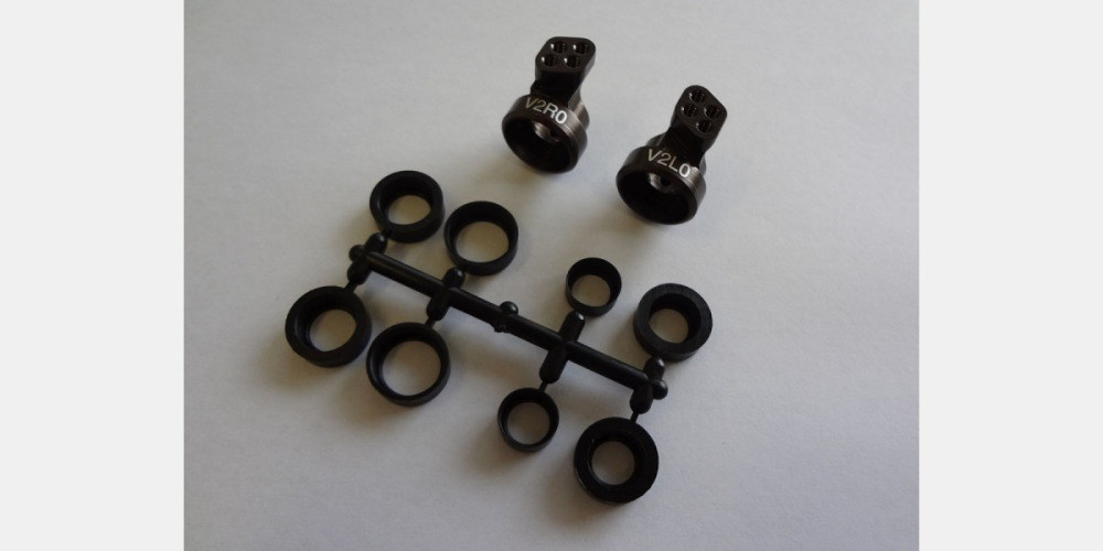 KYO-UMW704-0 Kyosho V2 Aluminum Rear Hub Set(0?/RB6/ZX/RT/SC Kyosho