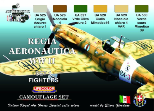 LC-CS19 Lifecolor Italian Airforce Acrylic Paint Set Lifecolor