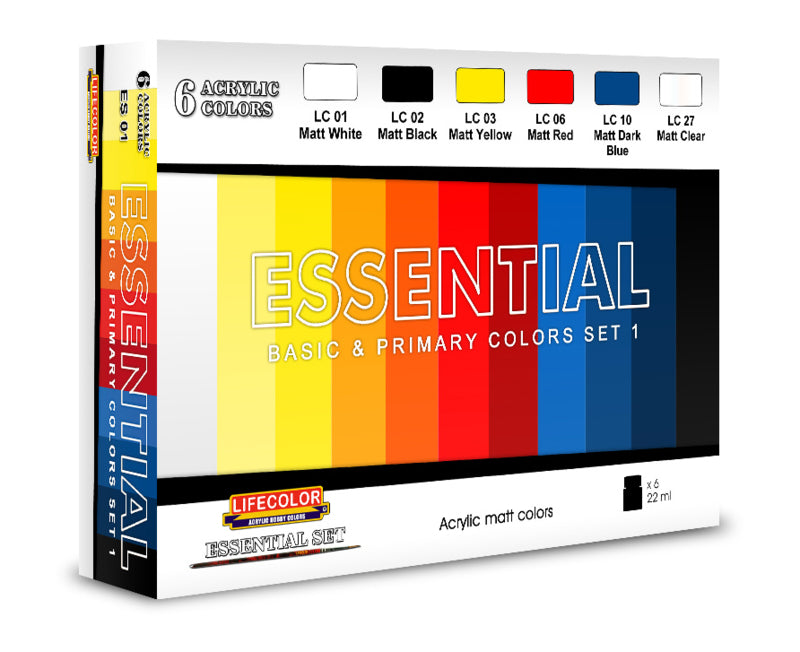 LC-ES01 Lifecolor Essential Set #1 Acrylic Paint Set Lifecolor