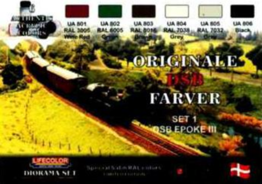 LC-XS06 Lifecolor British Railway Acrylic Paint Set Lifecolor