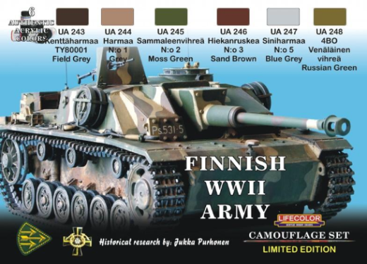 LC-XS08 Lifecolor Finnish Tanks Acrylic Paint Set Lifecolor