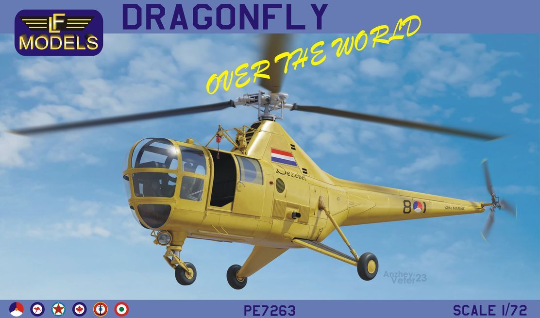 LF Models 1/72 Dragonfly "Over The World" Plastic Model Kit *Aust Decals*
