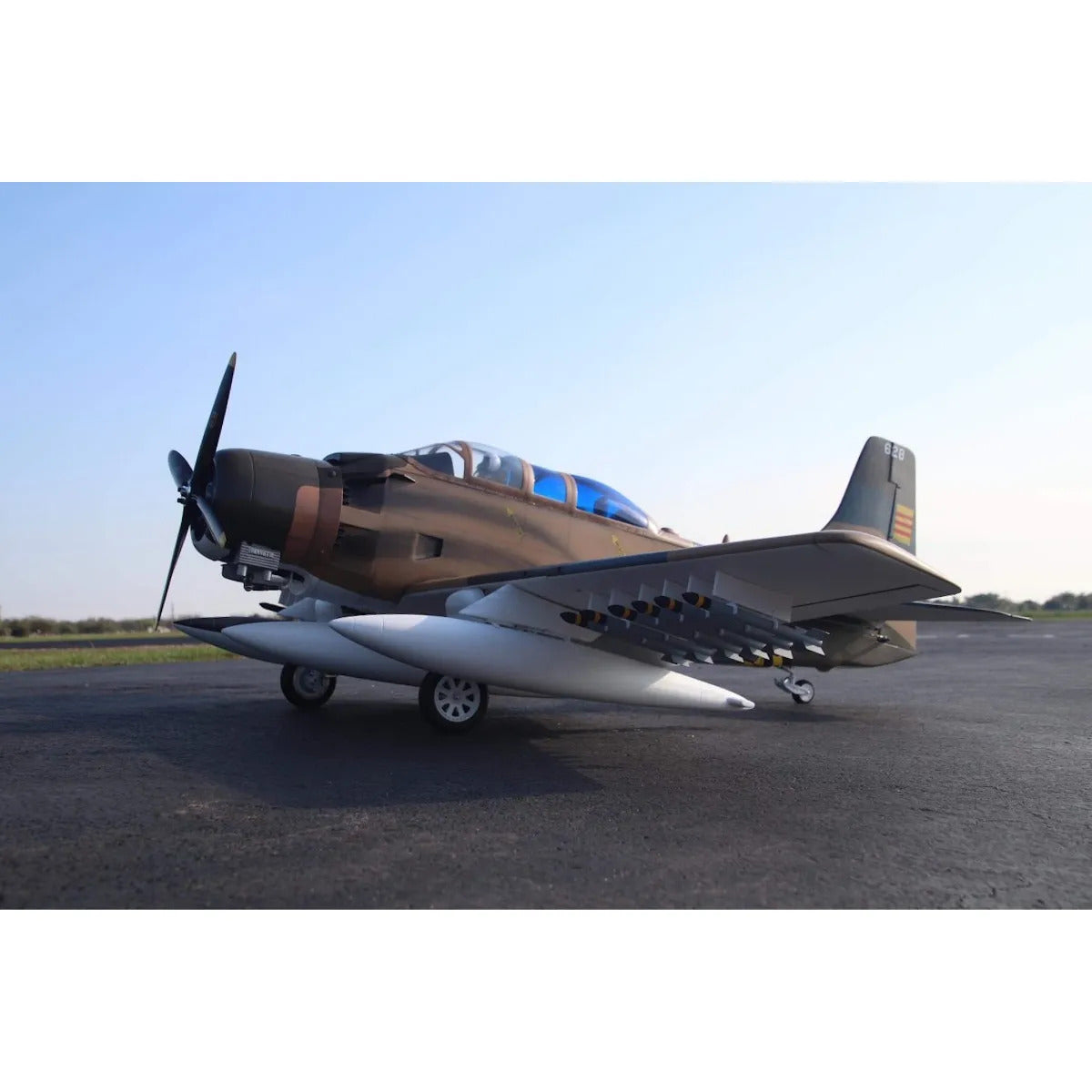 LH369CAMO Seagull Models Skyraider AD-5/A-1E 35cc ARF, Camo Scheme Seagull