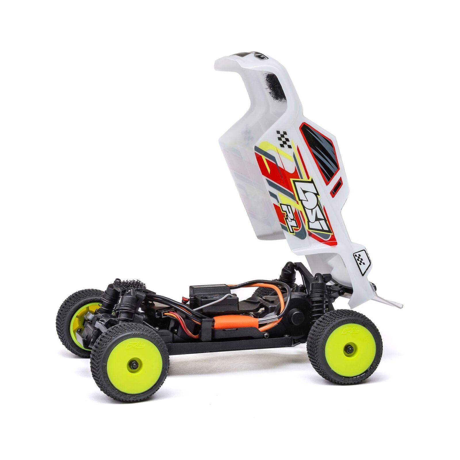 Losi 1/28 Micro-T 2S 2WD RTR Stadium Truck (Battery & Charger Included), White Losi